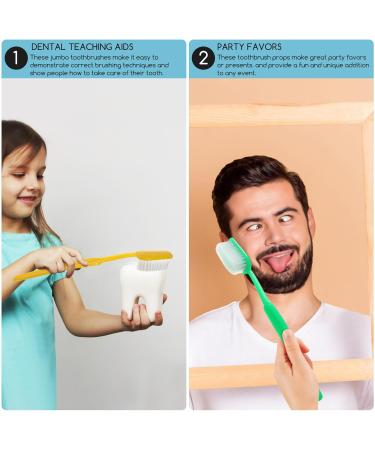 Warmhm 3-Piece Huge Toothbrush Props | Oversized Novelty Toys for Parties | Perfect Gift Idea - Buy Online on GoSupps.com