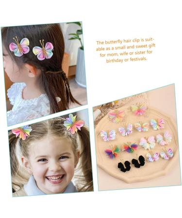 minkissy 7 Pairs Mesh Butterfly Hair Accessories Hair Barrettes for Women Hair Decoration Girls Hair Accessory Hair Clips Girls Hairpins Hair Toppers for Women Metal Issue Card Alloy Miss - Buy Online on GoSupps.com