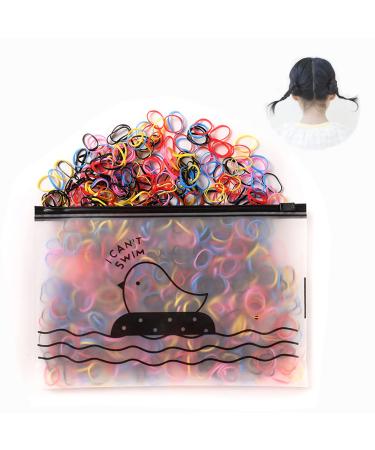 Elastic Hair Ties Rubber Bands for Girls  1000Pcs Colorful Hair Rubber Band Soft Baby Hair Ties Pony Ponytail Holders for Girls Kids