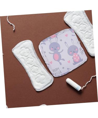 4pcs Menstrual Pad Storage Bag Set | Zip Lock Organizer Pouch for Women | Cotton Portable Travel Case | Pad Holder with Zipper - Buy Online on GoSupps.com
