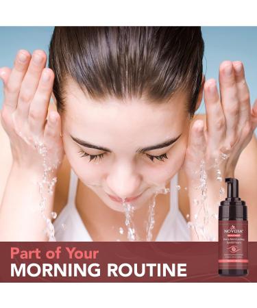 NOVEHA Extra Nove Eyelid Foaming Cleanser | Daily Eyelash & Lid Care Eye Irritations Stye Relief | Organic Ingredients | 3.38 oz - All Skin Types - Buy Online on GoSupps.com
