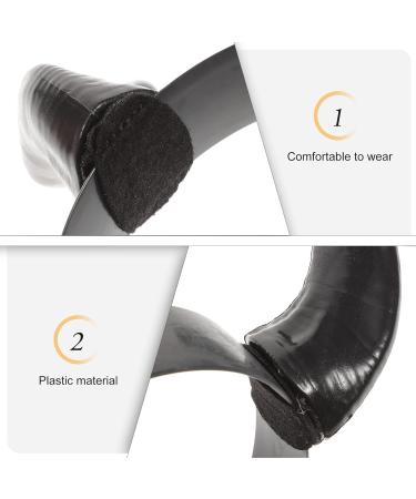 Lurrose Black Devil Horn Headband Demon Horns Headband Black Horn Headpiece Black Horns Accessory Halloween Costume for Party Halloween Cosplay - Buy Online on GoSupps.com