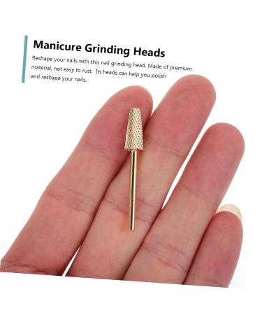 Gatuida Nail Polisher Nails Cuticle Drill Bit Manicure Pedicure Bit Carbide Nail Drill Bit Nail Polishing Heads Self Hair Cutting Band Nail Art Nail Bits Manicure Grinding Head Plastic - Buy Online on GoSupps.com