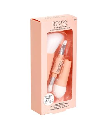 Physicians Formula 4-in-1 Makeup Brush and Sponge Set - Premium Brushes & Precision Sponge for Powder and Liquid Makeup - Buy Online on GoSupps.com