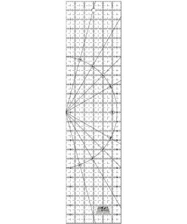 OLFA 6x24 Frosted Acrylic Ruler (QR-6x24) - Non Slip Grid & Angle Markings for Fabric Cutting, Sewing, Quilting - Buy Online on GoSupps.com