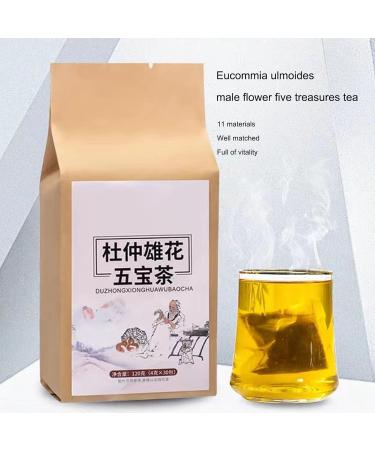Organic Herbal Tea Bags Tu Chung Tea Eucommia Male Flower Ginseng Tea Healthy Tea Man Gift 30 Count in Total - Buy Online on GoSupps.com