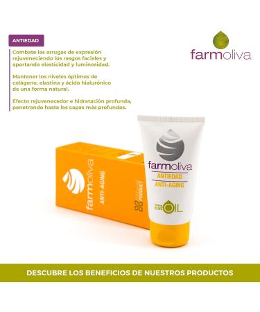 Antiaging face cream 50 ml helps fight aging contains olive oil antioxidant effect for shine and elasticity Farmoliva 50 ml 1er Pack - Buy Online on GoSupps.com