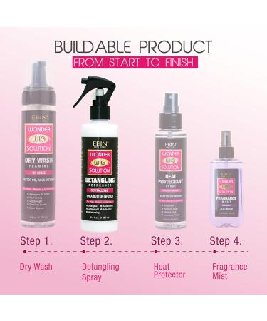 Wonder Wig Solution Detangling Refresher Spray 8.5oz for Wig| Protecting Hair and Gives Hydration with Shea Butter Infused Formula Moisturizing and Soften Hair Detangler Hair with High Shine 8.5 Fl Oz (Pack of 1) Detangling Refresher - Buy Online on GoSupps.com