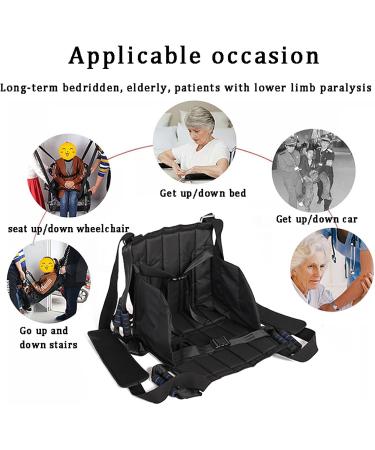 Patient Lift Transferring Belt Patient Lift Stair Slide Sling with 8 Handles and Safety Straps 220 Lb Max Load and Durable Skin Friendly Fabric for Transferring Seniors Handicapped - Buy Online on GoSupps.com