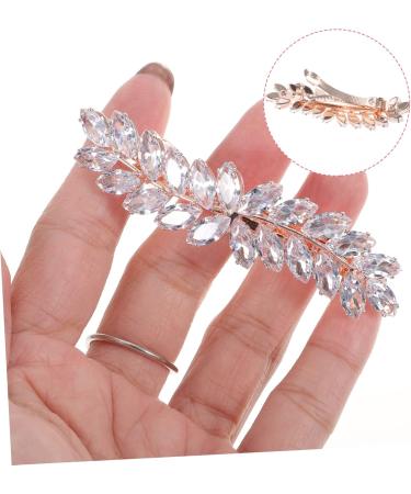 FRCOLOR Hairpins Leaf Spring Hairpin Bride Hair Clips Hair Clips for Women Temperament Hair Clip Decorative Hair Pin Metallic Hair Clips Hair Styling Rhinestone Clips Ball Head Modeling - Buy Online on GoSupps.com