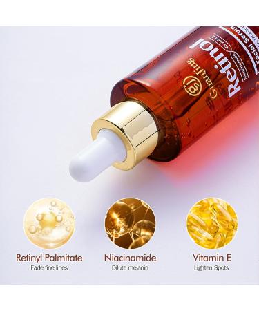 Retinol Serum For Face Retinol Serum With Nicotinamide Serum For Face Retinol Face Moisturiser For Women & Men Hydrated - Buy Online on GoSupps.com