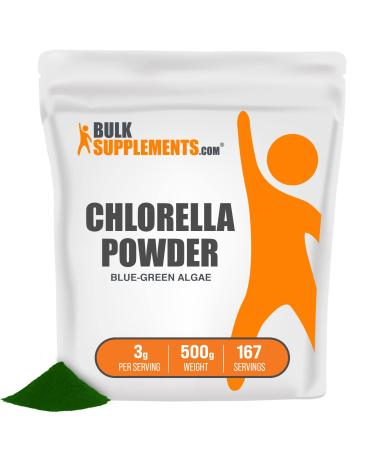 BulkSupplements.com Chlorella Powder - Green Powder Superfood - Chlorophyll Powder - Greens Supplements - Chlorella Supplement - Chlorophyll Supplement - Green Superfood Powder (500 Grams - 1.1 lbs) 1.1 Pound (Pack of 1)