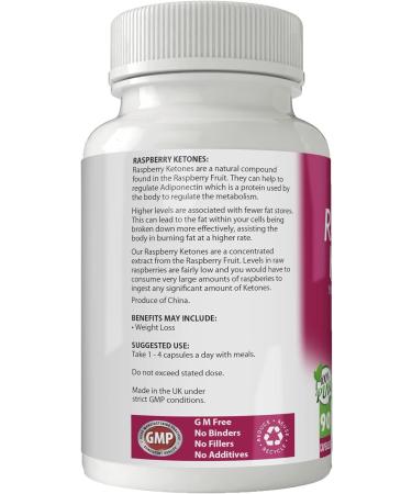 Simply Pure Vegan Raspberry Ketones Capsules x 90 | Gluten Free, GM Free | 5000mg - Buy Online on GoSupps.com