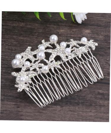 Ipetboom Bride Insert Comb Tiara Wedding Hair Comb Bridal Headdress Wedding Headpiece Pearl Hair Comb Bride Alloy Accessories - Buy Online on GoSupps.com