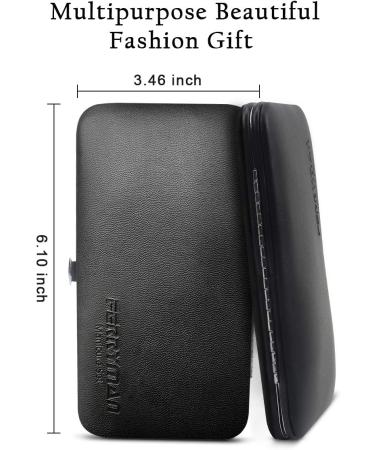 Maincure Set MOMSIV Professional 12Pcs Stainless Steel Nail Clippers Set Pedicure Kit Grooming Tools with PU Leather Case for Girls and Women Gift Black - Buy Online on GoSupps.com