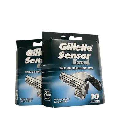 Gillette Sensor Excel Razor Blades - 20 Piece Bundle (4 Packs of 5) 1 count (Pack of 20)