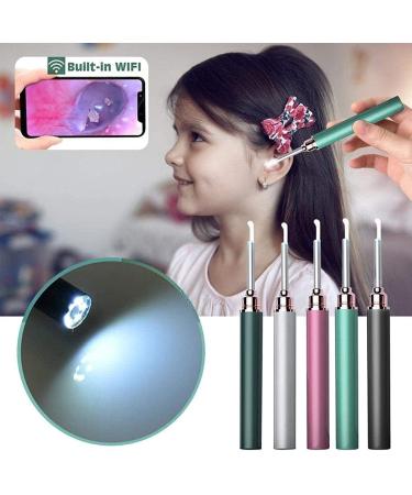Gienex USB Rechargeable Ear Wax Removal Tool - 1080P HD Wireless Ear Cleaning Camera - Green - Buy Online on GoSupps.com