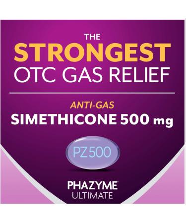 Phazyme Ultimate Gas Bloating Relief Fast Gels 500mg - 20 Count Pack - Buy Online on GoSupps.com