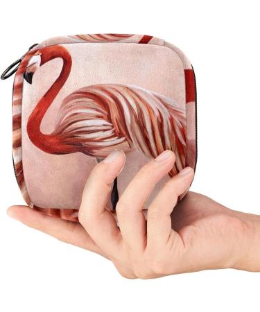 Flamingo Sanitary Napkin Storage Bag Menstrual Cup Pouch Small Makeup Sanitary Pads Organizer Small Portable Large Capacity for Girls Multicoloured 12 - Buy Online on GoSupps.com
