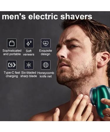 Alkyne Mini-Shave Portable Electric Shaver Mini-Shave Portable Electric Shaver Pocket Wet & Dry Men's Shaver USB Rechargeable Shaver Suitable for Home Travel Father's Day Gifts (Green) - Buy Online on GoSupps.com
