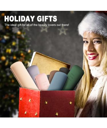 Fvion Travel Make-Up Brush Holder | Silicone Cosmetics Organizer | Portable Makeup Brush Pocket (Brown/Gray) | Ideal for Travel - Buy Online on GoSupps.com