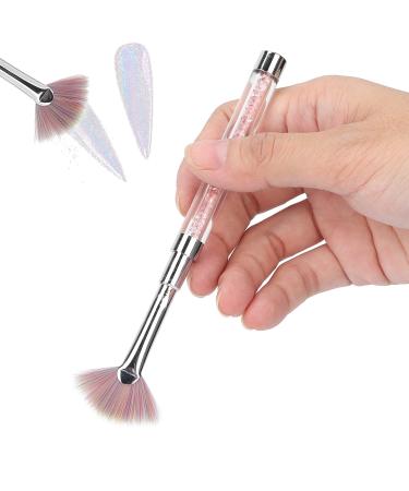 Nail brushes nail polish brushes nail art brush with rhinestone handle nail dust remover manicure brush