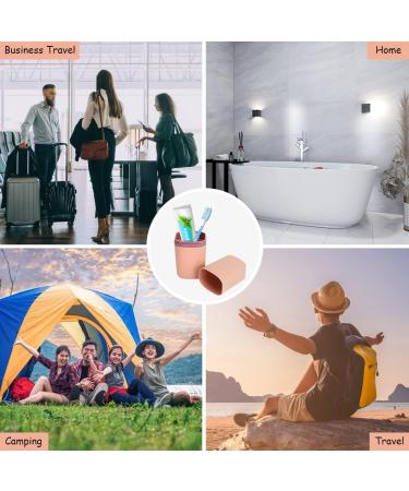 3-Piece Travel Toothbrush Set | Portable Toothbrush Holder & Cup for Camping Hiking & Home - Buy Online on GoSupps.com