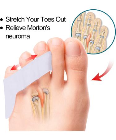 Povihome 10 Pack Pinky Toe Separators - Triple Gel Protectors for Overlapping & Curled Pinky Toes - Separate and Protect White - Buy Online on GoSupps.com