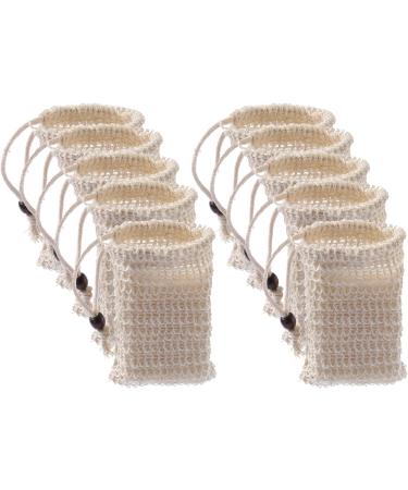 yanwuwa 10Pcs Natural Soap Bags for Foaming Soap Bars Shower Massage Soap Making at Home - Buy Online on GoSupps.com