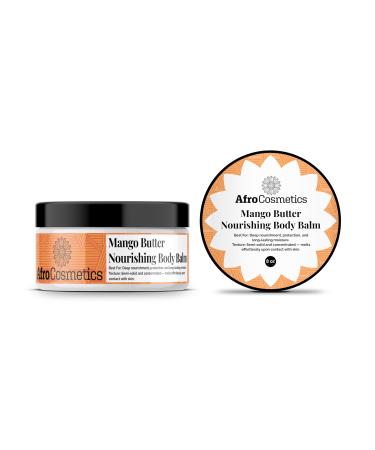 AFROCOSMETICS Nourishing Body Balm Hydrating Balm for Dry Skin Mango Butter 8 oz