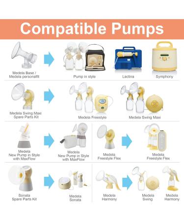 Maymom MyFit 23mm Medium Two-Piece Breastshield - Compatible with Medela Breast Pump - Hands-Free Bra Ideal - 2pc Pack - Buy Online on GoSupps.com