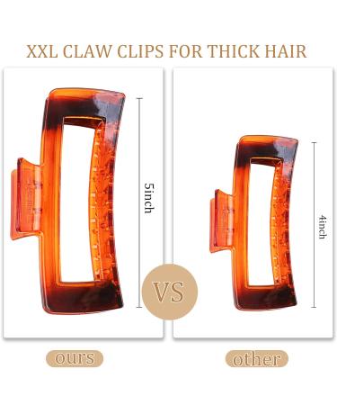 12 Pack Extra Large Hair Claw Clips for Thick Hair - Matte Color Big Jaw Clips for Long Curly Straight Hair - Non-slip Strong Hold Hair Clamps - Buy Online on GoSupps.com