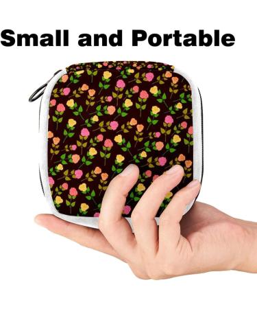 GIAPB Sanitary Napkin Storage Bag Period Tampon Makeup Pad Pouch Art Flowers Roses Color1158 - Buy Online on GoSupps.com