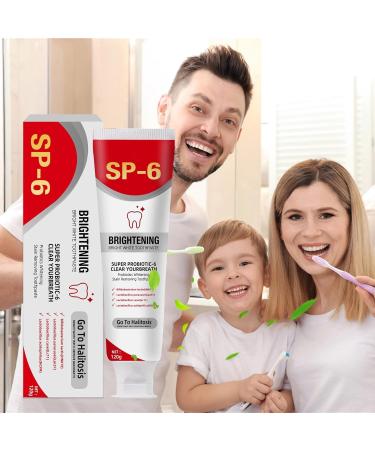 SP-6 Probiotic Ultra Whitening Toothpaste - Stain Removal & Fresh Breath for Healthy Teeth | International Shipping - Buy Online on GoSupps.com