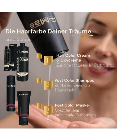 Buy Femma's Professional Hair Color Light Brown Copper 5.4 - Argan Oil & Keratin | Permanent Cream Tint 100ml - Radiant & Durable Results - Buy Online on GoSupps.com