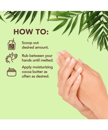 Raw Organic Unrefined Cocoa Butter | 100% Natural Ingredients | Body Moisturizer for Women & Men | Hydrate, Nourish & Soften Skin | 8 oz - Buy Online on GoSupps.com
