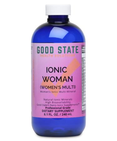 Good State Ionic Woman | Women's Liquid Ionic Multi Mineral | Vegan | Dietary Supplement | 15 Different Minerals (8 oz.) 8 Fl Oz (Pack of 1)