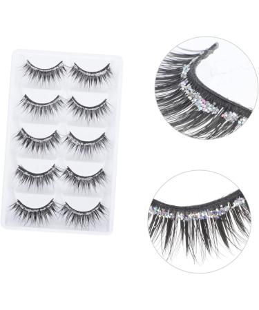 minkissy 5 Pairs Eyelashes Cat Eyes Look Faux Lashes Fluffy Dramatic Lashes for Halloween Faux Lashes Wispy Dense Eyelash False Eyelash Full Make up Eye Makeup Stickers Artificial Fiber - Buy Online on GoSupps.com