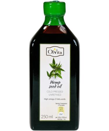 Olvita Raw cold-pressed hemp seed oil Ol'Vita 250 ml