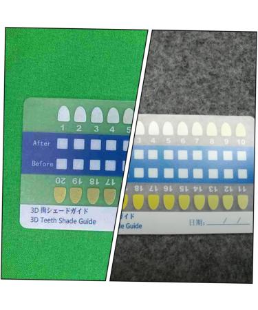 PartyKindom 120-Piece Tooth Color Card Set | 3D PVC Color Cards - White | Ideal for Events & Parties - Buy Online on GoSupps.com