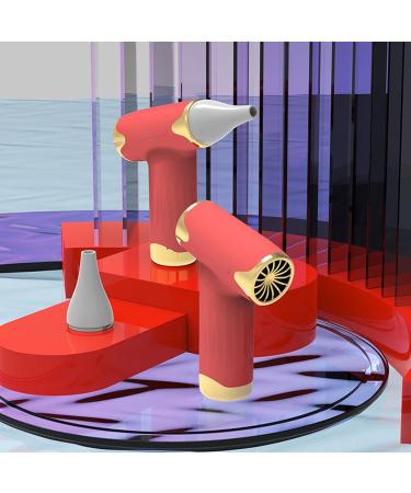 Alomejor Mini Fan: Portable Bladeless Hair Dryer for Pets | 4 Wind Levels 1100mAh Battery - Ideal for Cats & Dogs (Red - Buy Online on GoSupps.com
