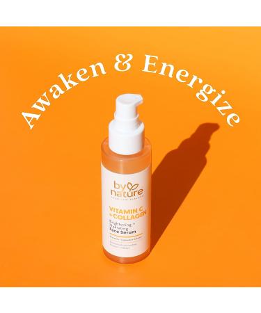 By Nature Vitamin C + Collagen Face Serum - Brightening & Plumping Formula with Turmeric - 3fl. oz - Buy Online on GoSupps.com