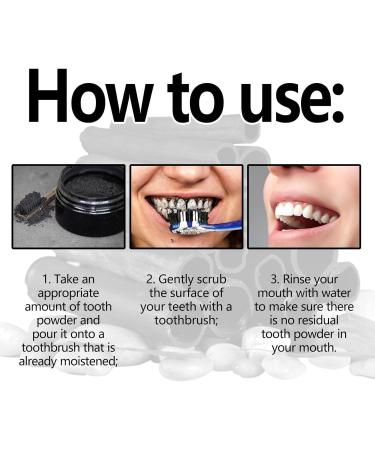 Cleopatra's Natural Teeth Whitening Powder - Activated Coconut Charcoal for Bright White Teeth (3 PCs) - Buy Online on GoSupps.com