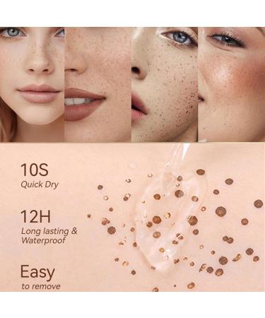Liquid Freckles | Liquid Freckles Makeup - Long Lasting Freckles Stamp Natural Like Freckles Natural Faux Freckles Makeup for Women and Girls Shakven - Buy Online on GoSupps.com