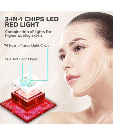 Hottoerak Red Light for Face upgrade 850nm Near-Infrared Light & 660nm Red Light Professional Red Light Lamp at Home Gray - Buy Online on GoSupps.com