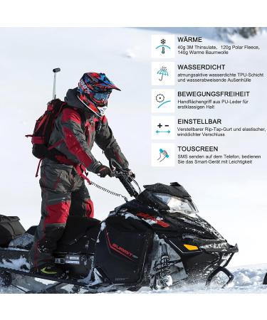 Cevapro Ski Gloves - Waterproof Warm Touchscreen Winter Gloves for Men & Women | Ideal for Skiing Snowboarding Cycling & Motorcycling - Buy Online on GoSupps.com