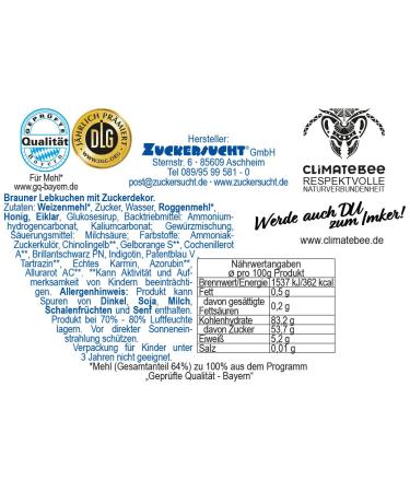 Buy Customizable Gingerbread Heart Rohling - 10 Fresh Oktoberfest Lebkuchenherzen 20x20cm | Affordable Confectionery from Munich - Buy Online on GoSupps.com
