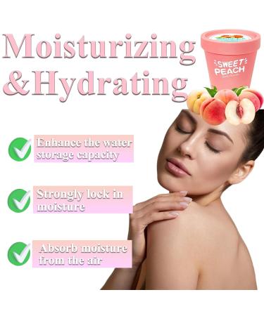 Elitzia Peach Body Scrub - Natural Vegan Sugar Scrub for Exfoliation & Moisturizing Gentle Organic Formula for Hands Feet Body Subtle Peach Fragrance Paraben-Free Skincare ETPHO1 - Buy Online on GoSupps.com