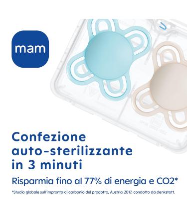 MAM Perfect Pacifier for 2-6 Months | Luminous SkinSoft Silicone Organic Round | Includes Pacifier Cover - Green - Buy Online on GoSupps.com