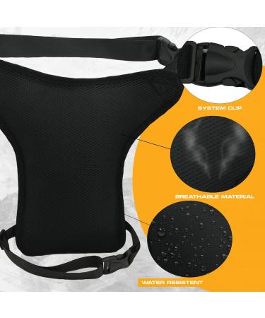 Buy Ahr Quality Large Capacity Motorcycle Leg Bag - Unisex Hip & Thigh Pocket with Zipper 3 Pockets Ideal for Work & Military Use - Buy Online on GoSupps.com